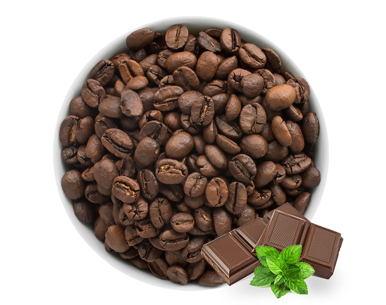 Coffee Chocolate Mint (Cantata) with notes of mint and a dark chocolate.